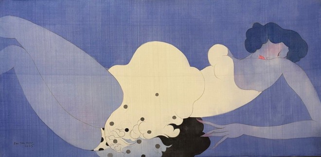 Những “nàng lụa” của họa sĩ Bùi Tiến Tuấn tại Thái Công Art Gallery - Ảnh 7.
