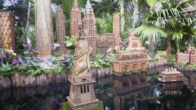 Mỹ: Triển lãm tàu hỏa lần thứ 34 ở Vườn Bách thảo New York - Ảnh 3.