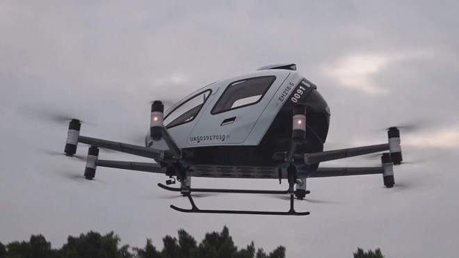 Trung Quốc: Thử nghiệm máy bay điện cho dịch vụ giao hàng và taxi bay - Ảnh 2.