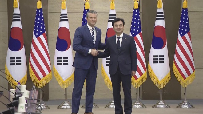 Triều Tiên diễn tập quân sự giữa lúc Bộ trưởng Quốc phòng Mỹ-Hàn hội đàm - Ảnh 1.