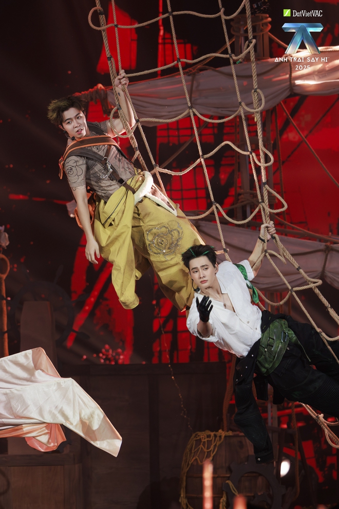Anh trai “Say hi” 2025 Tập 8: đội HUSTLANG Robber biến sân khấu thành con tàu anime - KHOI VU xúc động khi nhắc về gia đình- Ảnh 4. Anh trai “Say hi” 2025 Tập 8: đội HUSTLANG Robber biến sân khấu thành con tàu anime - KHOI VU xúc động khi nhắc về gia đình- Ảnh 4.