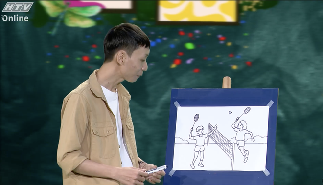 Góc nhỏ kỳ diệu: Học vẽ môn cầu lông - Ảnh 1.