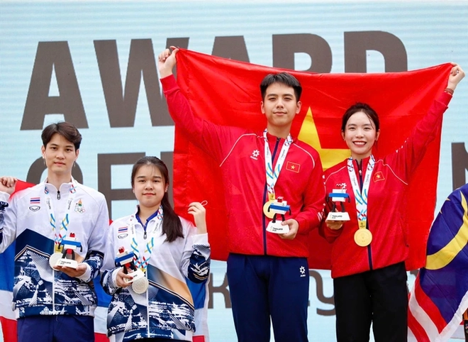 SEA Games 33: Bắn súng mở hàng Huy chương Vàng ngày 12/12- Ảnh 1. SEA Games 33: Bắn súng mở hàng Huy chương Vàng ngày 12/12- Ảnh 1.