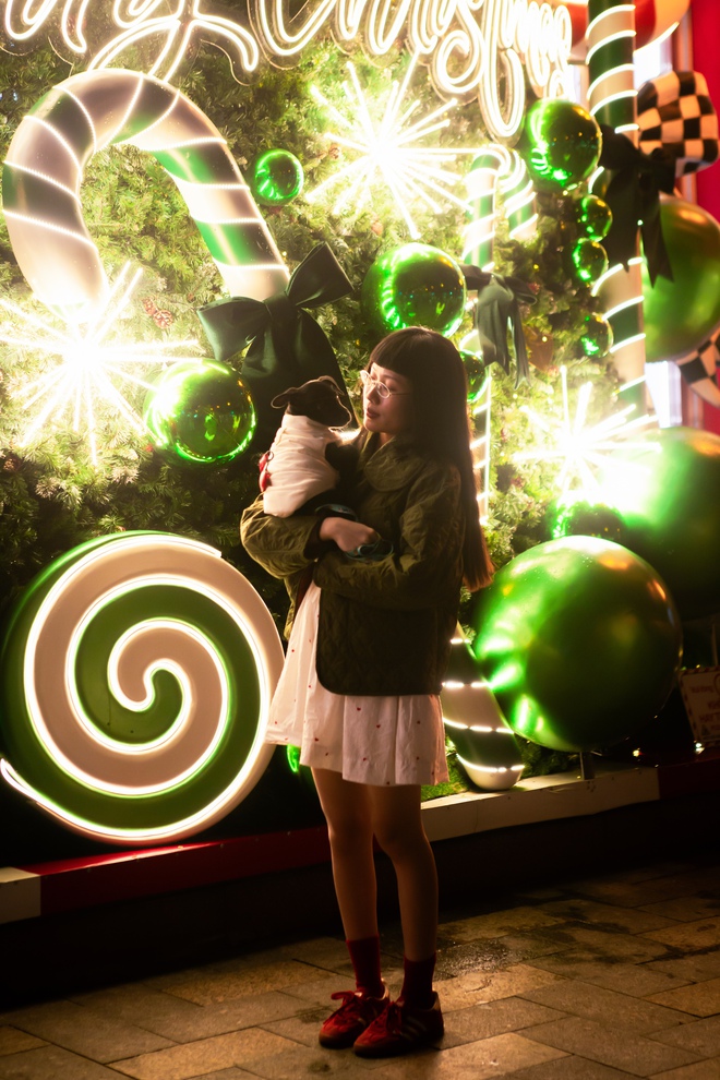 TP. Hồ Chí Minh “lên đèn”, người dân háo hức “lên đồ” đón Giáng sinh - Ảnh 6.