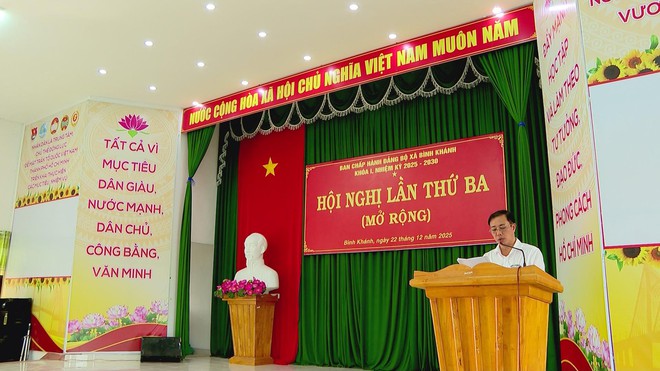 Xã Bình Khánh (TP.HCM) giải ngân 100% vốn đầu tư công, tốc độ tăng tổng giá trị sản xuất đạt 15,2% - Ảnh 1.
