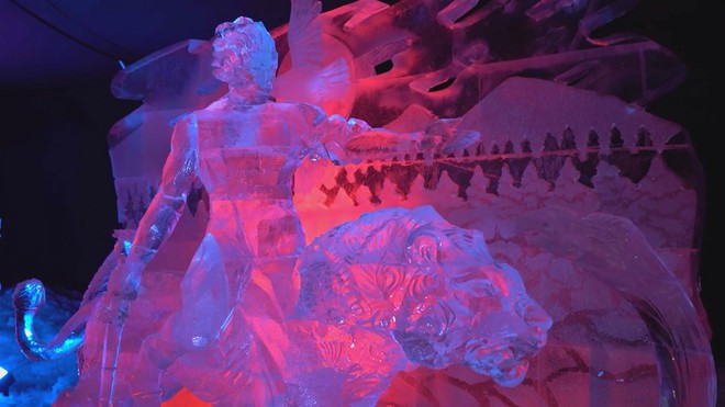 Nga: Lung linh triển lãm điêu khắc băng- Ảnh 2. Nga: Lung linh triển lãm điêu khắc băng- Ảnh 2.