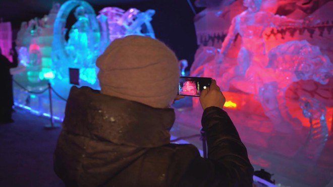 Nga: Lung linh triển lãm điêu khắc băng- Ảnh 1. Nga: Lung linh triển lãm điêu khắc băng- Ảnh 1.