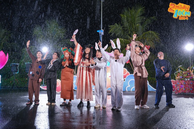 “Hằng Nga” Đỗ Nhật Hoàng và “Chú Cuội” Steven Nguyễn múa siêu dẻo tại 2 Ngày 1 Đêm - Ảnh 3.