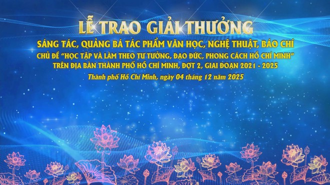 Lễ trao giải thưởng sáng tác, quảng bá tác phẩm văn học nghệ thuật, báo chí tại TP. Hồ Chí Minh đợt 2 - Ảnh 1.