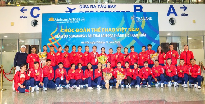 Đoàn Thể thao Việt Nam lên đường dự SEA Games 33 - Ảnh 1.