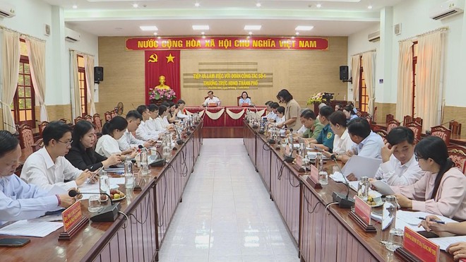 HĐND TP.HCM khảo sát phường Thủ Dầu Một sau sáp nhập - Ảnh 1.
