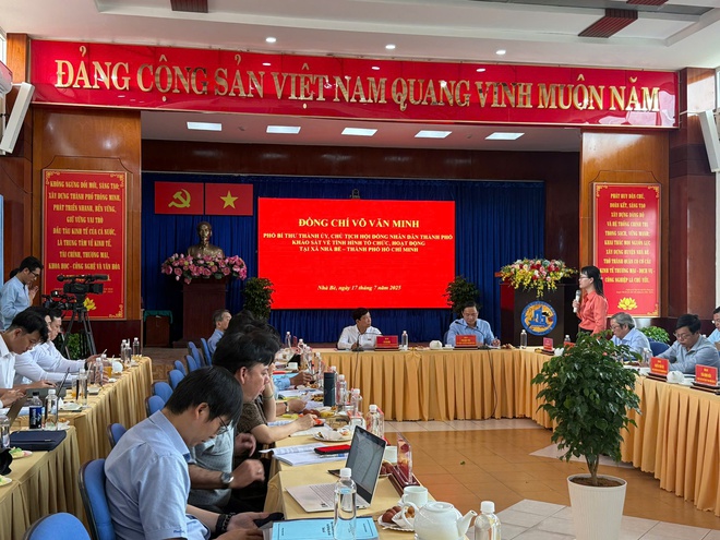 HĐND TP.HCM khảo sát tình hình tổ chức, hoạt động tại xã Nhà Bè - Ảnh 3.