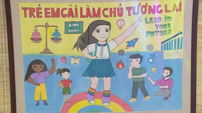 Thông điệp về bình đẳng giới thông qua nét vẽ trẻ thơ - Ảnh 4.