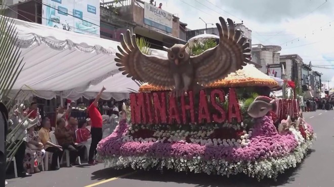 Rực rỡ lễ hội hoa quốc tế ở Indonesia - Ảnh 4.