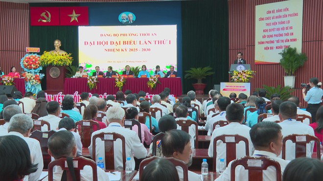 Đại hội Đại biểu Đảng bộ phường Thới An lần I, nhiệm kỳ 2025 - 2030 thành công tốt đẹp - Ảnh 3.