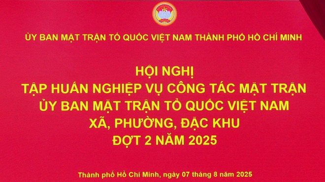 TP.HCM tập huấn công tác Mặt trận cho 168 phường, xã và đặc khu - Ảnh 1.