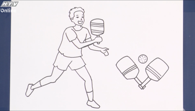 Học vẽ vận động viên pickleball- Ảnh 3.
