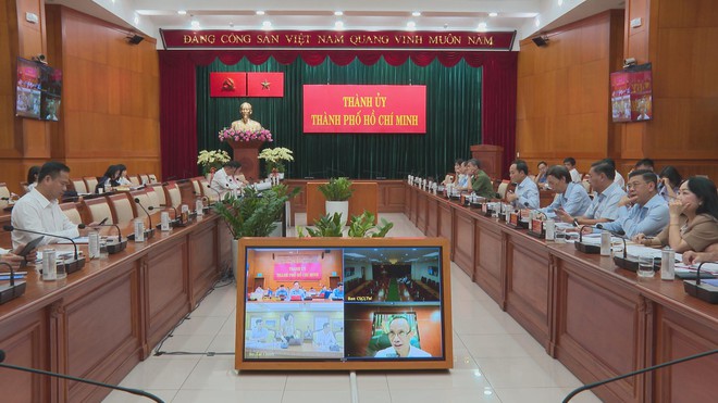 Bí thư Thành ủy TP.HCM làm việc về Trung tâm Tài chính quốc tế tại TP.HCM- Ảnh 1.