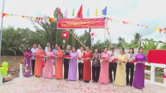 Khánh thành cầu Tréo tại xã Châu Thành sau hơn 2 tháng thi công - Ảnh 2.
