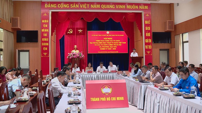 Hội nghị trực tuyến triển khai công tác tổ chức Đại hội MTTQ Việt Nam và các tổ chức chính trị - xã hội, nhiệm kỳ 2025 - 2030 - Ảnh 1.