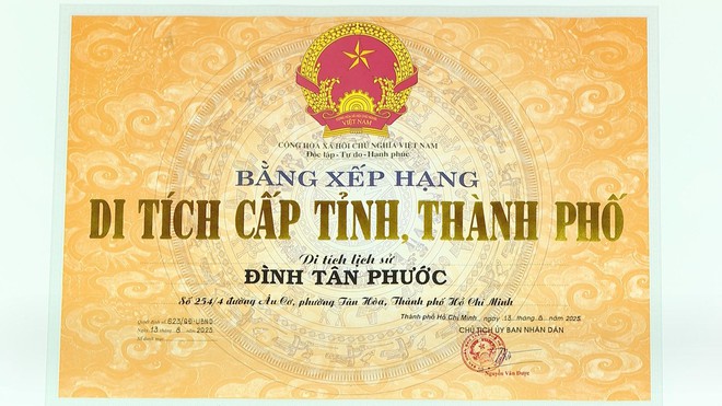 Đình Tân Phước đón nhận Bằng xếp hạng Di tích lịch sử cấp Thành phố - Ảnh 4.