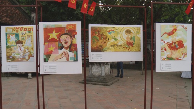 Triển lãm “Dân tộc tự hào”: Khắc họa tình yêu quê hương qua hội họa - Ảnh 2.