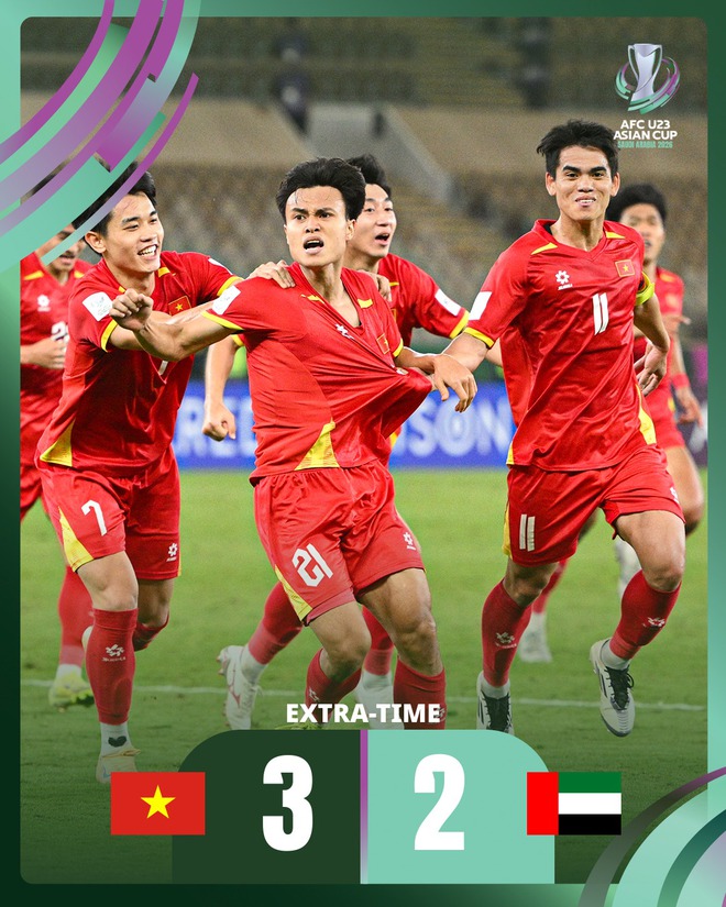 Thắng UAE 3-2, U23 Việt Nam vào bán kết U23 Châu Á- Ảnh 1.