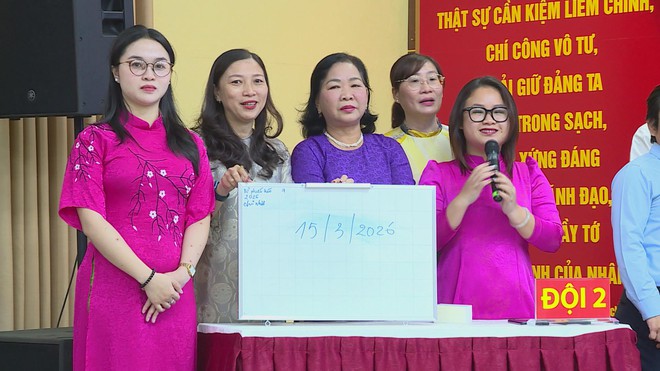 Sôi nổi Hội thi "Ngày hội dân chủ" tìm hiểu Luật Bầu cử tại phường Tân Định - Ảnh 3.