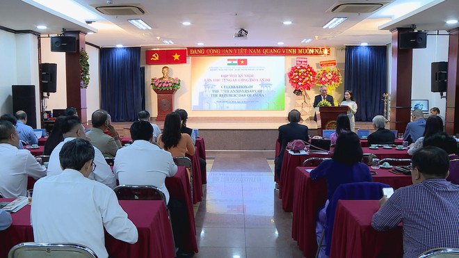 TP. Hồ Chí Minh họp mặt kỷ niệm 77 năm Ngày Cộng hòa Ấn Độ- Ảnh 4. TP. Hồ Chí Minh họp mặt kỷ niệm 77 năm Ngày Cộng hòa Ấn Độ- Ảnh 4.