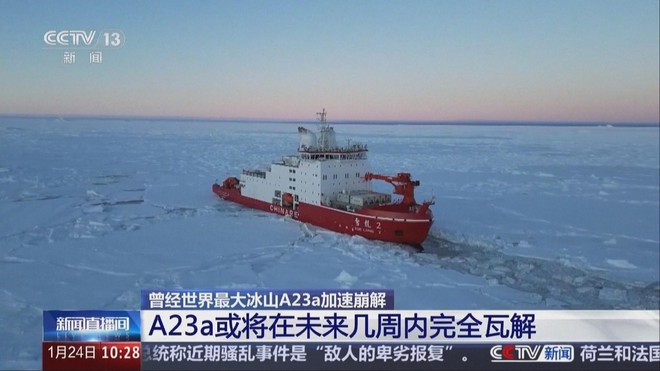 Tảng băng trôi lớn nhất thế giới sắp tan rã- Ảnh 7.