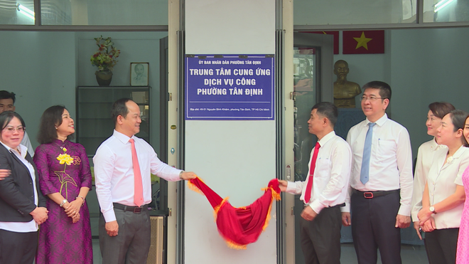 Phường Tân Định thành lập Trạm Y tế và Trung tâm Cung ứng dịch vụ công- Ảnh 3.