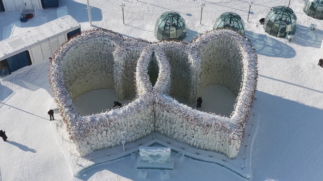 Trung Quốc: Lễ hội băng Cáp Nhĩ Tân rộn ràng đầu năm mới - Ảnh 4.