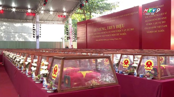Trực tiếp: Lễ viếng, lễ truy điệu hài cốt liệt sĩ đã anh dũng hy sinh vì độc lập, tự do của Tổ quốc Việt Nam xã hội chủ nghĩa: Ngày hôm nay các Anh đã trở về - Ảnh 20.