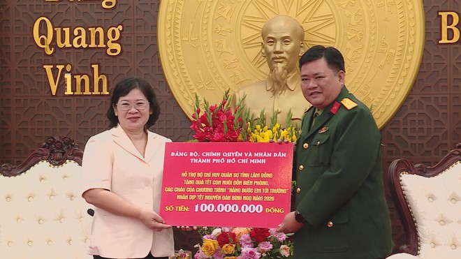 Lãnh đạo TP. Hồ Chí Minh thăm, chúc Tết, hỗ trợ Lâm Đồng chăm lo an sinh xã hội - Ảnh 3.