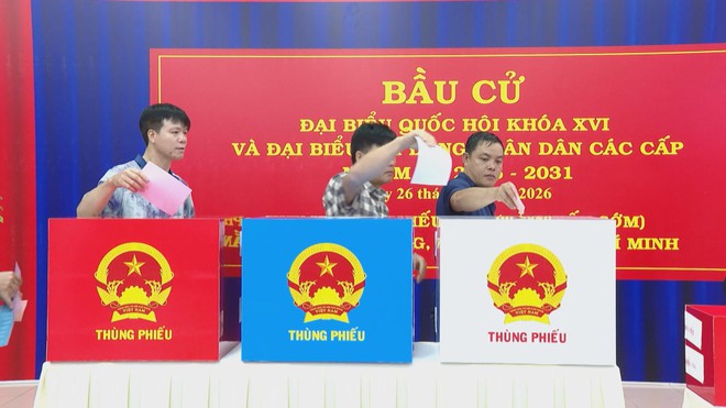 60 Giây ngày 26/2/2026 | Một số khu vực tại TP. Hồ Chí Minh tiến hành bầu cử sớm - Ảnh 1.