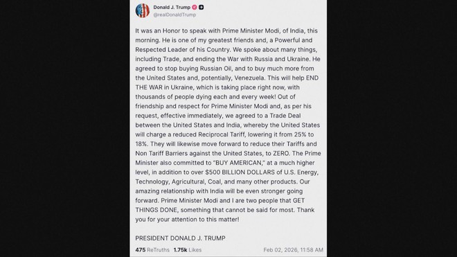 Mỹ đạt thỏa thuận thương mại với Ấn Độ  - Ảnh 3.