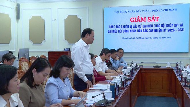 Phó Chủ tịch Thường trực HĐND TP. Hồ Chí Minh Nguyễn Văn Thọ kiểm tra công tác chuẩn bị bầu cử nhiệm kỳ 2026 - 2031- Ảnh 3.