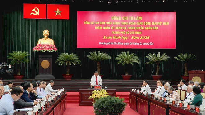 Tổng Bí thư Tô Lâm: TP. Hồ Chí Minh tiếp tục là động lực dẫn dắt trong kỷ nguyên mới - Ảnh 1.