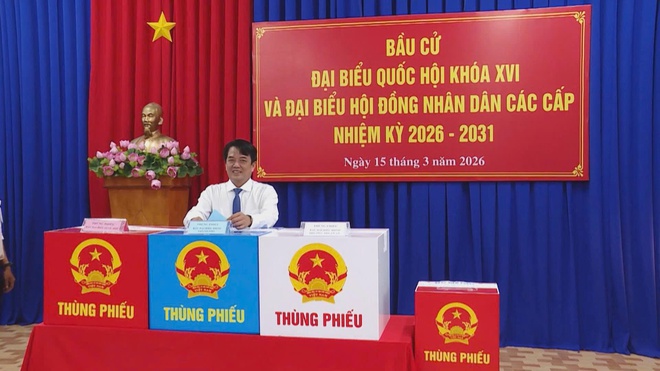 Không khí bầu cử rộn ràng tại khu vực phía Bắc TP. Hồ Chí Minh - Ảnh 1.