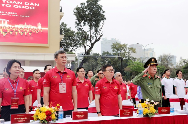 Hơn 15.000 người tham gia Ngày chạy Olympic 2026 tại Hà Nội, lan tỏa phong trào rèn luyện toàn dân - Ảnh 4.