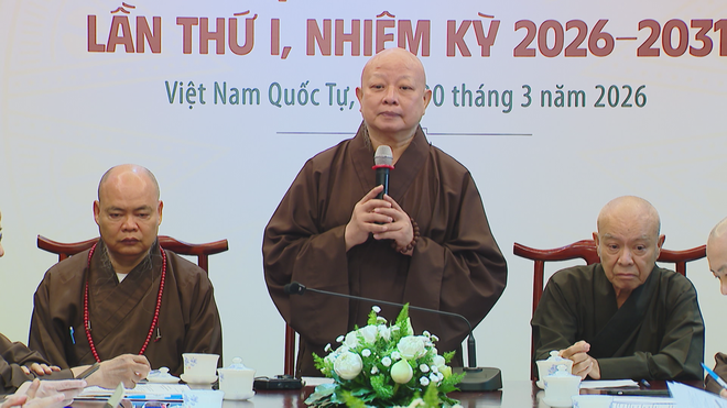 TP. Hồ Chí Minh tổ chức họp báo chính thức khai mạc Đại hội Đại biểu Phật giáo lần thứ I, nhiệm kì 2026 - 2031- Ảnh 3.