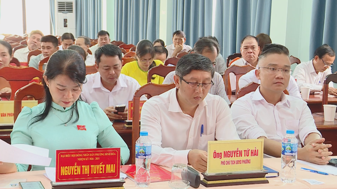 Hội đồng Nhân dân phường Bình Hòa khóa II bắt đầu nhiệm kỳ với nhiều kỳ vọng- Ảnh 4.