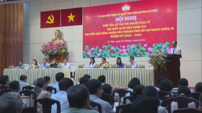 Ứng cử viên đại biểu Quốc hội - đơn vị bầu cử số 9 và đại biểu HĐND TP. Hồ Chí Minh - đơn vị bầu cử số 28 tiếp xúc cử tri  - Ảnh 2.