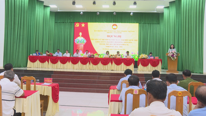 Cử tri phường Tân Khánh kỳ vọng các ứng viên thực hiện tốt cam kết hành động - Ảnh 2.