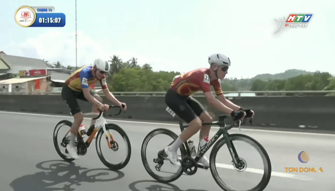 Marchuk Dzianis về nhất sprint 2 tại Gành Đỏ | Chặng 14 Cúp Truyền hình 2026 - Ảnh 1.