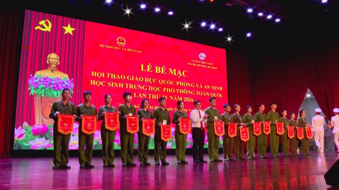 Bế mạc Hội thao Giáo dục quốc phòng và an ninh học sinh THPT toàn quốc lần thứ IV năm 2026- Ảnh 3.