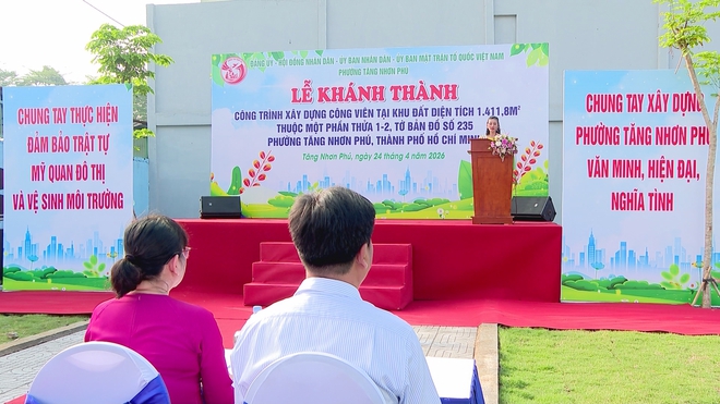 Khánh thành công viên phường Tăng Nhơn Phú- Ảnh 1.