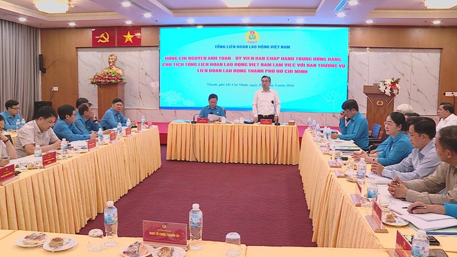 Thường trực Tổng liên Đoàn Lao động Việt Nam làm việc tại TP. Hồ Chí Minh - Ảnh 2.