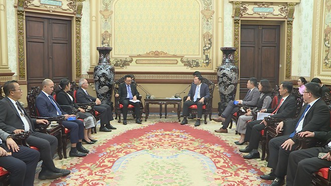 Phó Chủ tịch UBND TP. Hồ Chí Minh tiếp Bộ trưởng Bộ Nông nghiệp và Môi trường Lào - Ảnh 2.