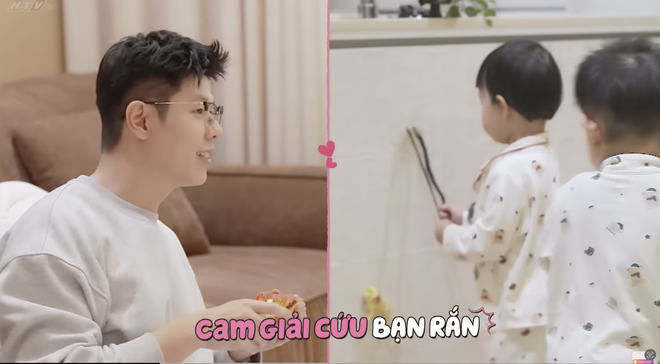 Mẹ vắng nhà, Ba là siêu nhân: MC Mạnh Cường và tuyệt chiêu dỗ con qua trò chơi "Giải cứu động vật" - Ảnh 7.